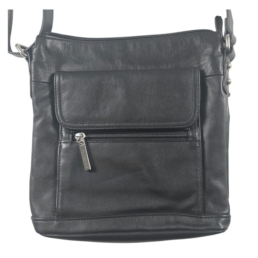 Giani Bernini Crossbody Bag Women‎ Medium Black Leather Organizer